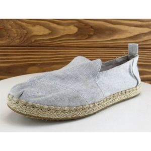 TOMS Size 7‎ Flat Shoes Gray Fabric Women 7